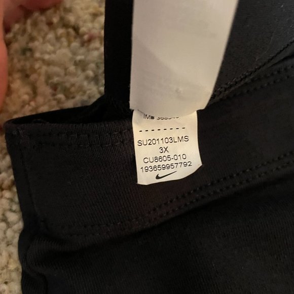 Nike Black Capri Crop Leggings Plus Size 3X - Picture 5 of 8